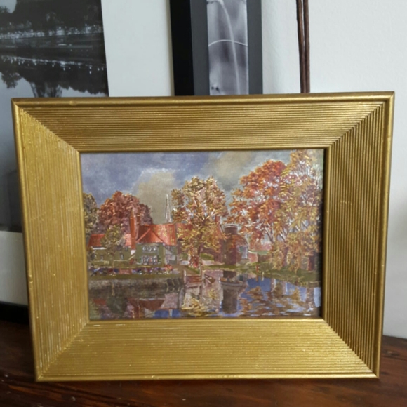 FRANKLIN PICTURE FRAME CO Wall Decor Vintage Framed Franklin Foil